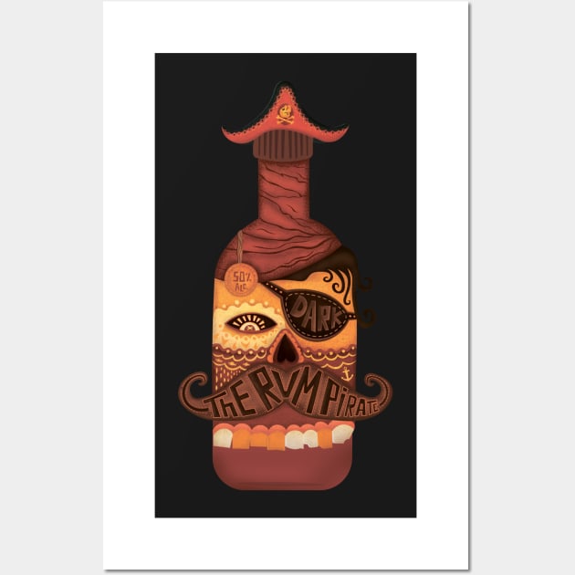 The Rum Pirate Wall Art by Yeroma